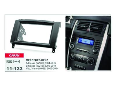 2-DIN Car Audio Installation Kit for MERCEDES-BENZ A-Class (W169) 2004-2012  B-Class (W245) Vito (W639) 2006-2014